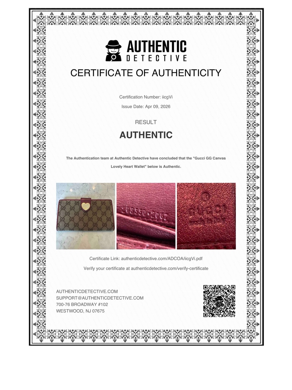 Authentic Gucci Heart Wallet 💓 - Picture 2 of 14